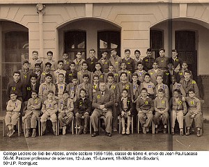 COLLEGE MODERNE LECLERC SIDI BEL ABBES 1955 6 EME 4